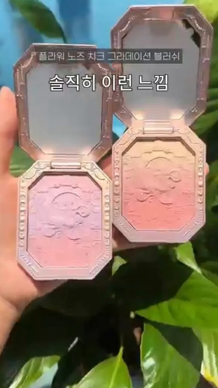 Anessa Perfect UV Brush-On Powder, Flower Nose Cheek Gradation Blush, Sheglam Glowchi Bouncy Highlighter