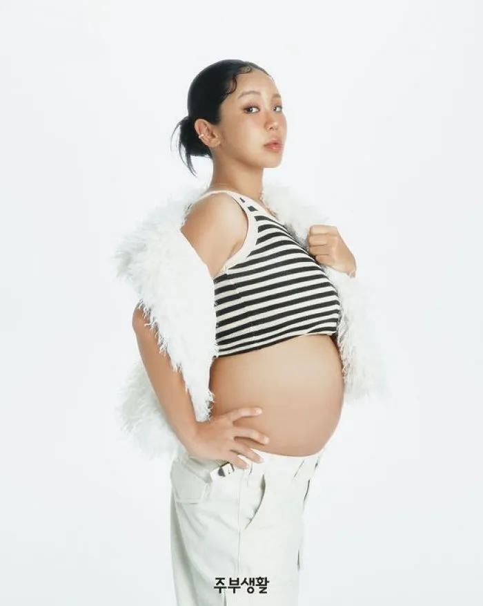 [화보] '이대은♥' 트루디, 11월 출산 앞두고 D라인 공개