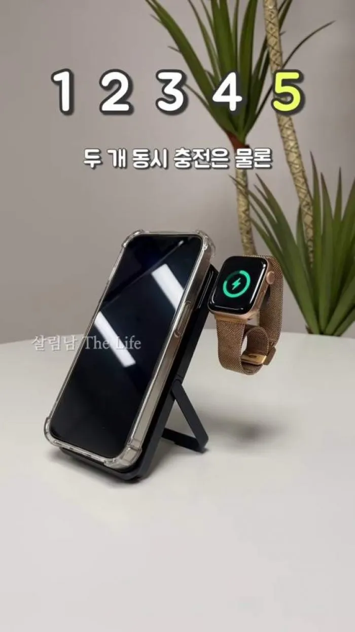 흡착 샤워기 홀더, 핸디 스팀 다리미, 비누 넣는 샤워볼, 이동식 슬라이딩 트레이휴대용 2in1 무선 보조배터리