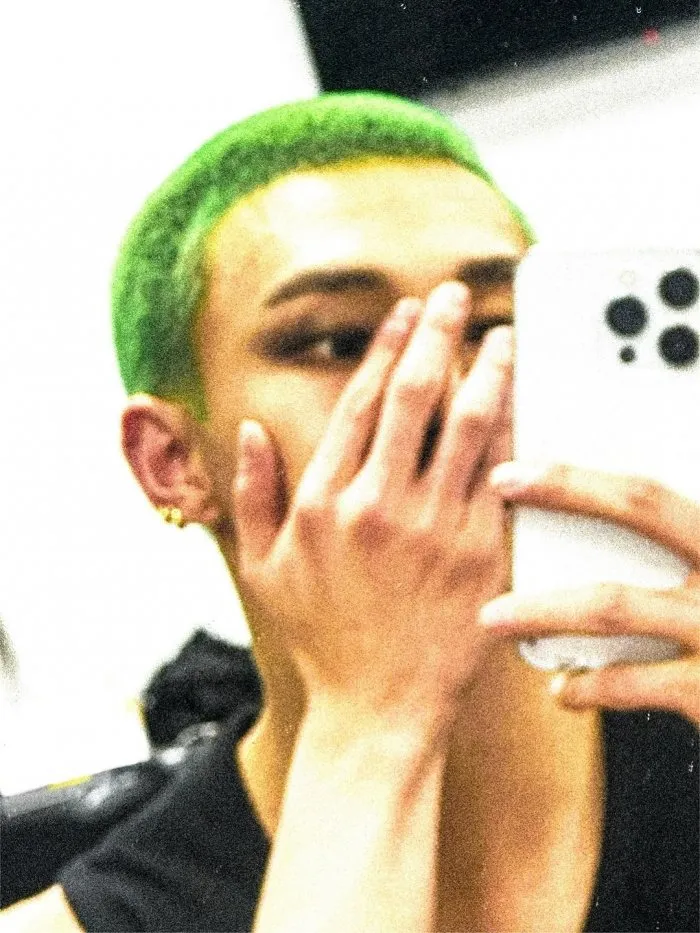 Stray Kids' Hyunjin Transforms with Green Hair: "I Shot This in Spring"