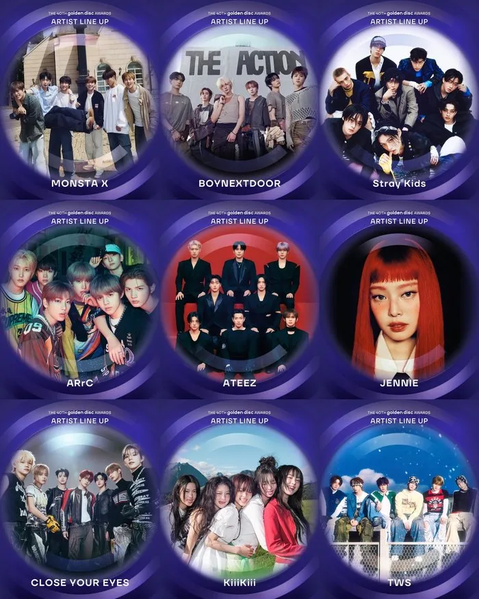 Golden Disc Awards, Jennie, MONSTA X, Stray Kids, Taipei Dome, Boy Next Door, ARK, ATEEZ, Close Your Eyes, Kiki, Tours
