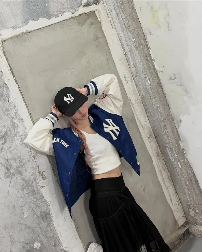 아이브, 가을, MLB, 패션, 인스타그램, 소두