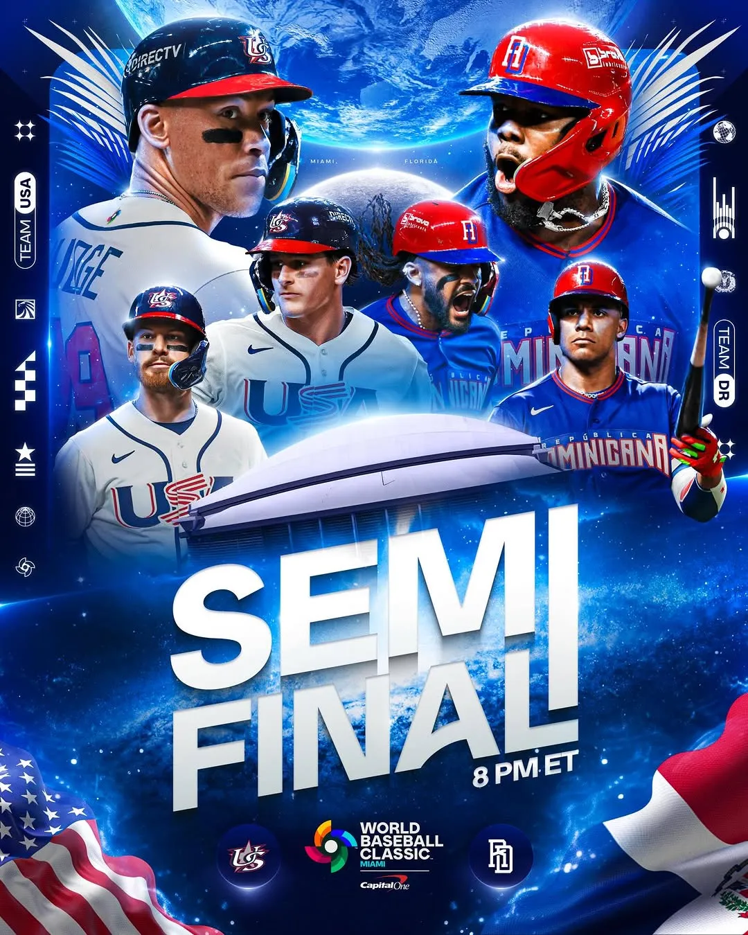 Team USA, Dominican Republic, Semifinal, World Baseball Classic, Game