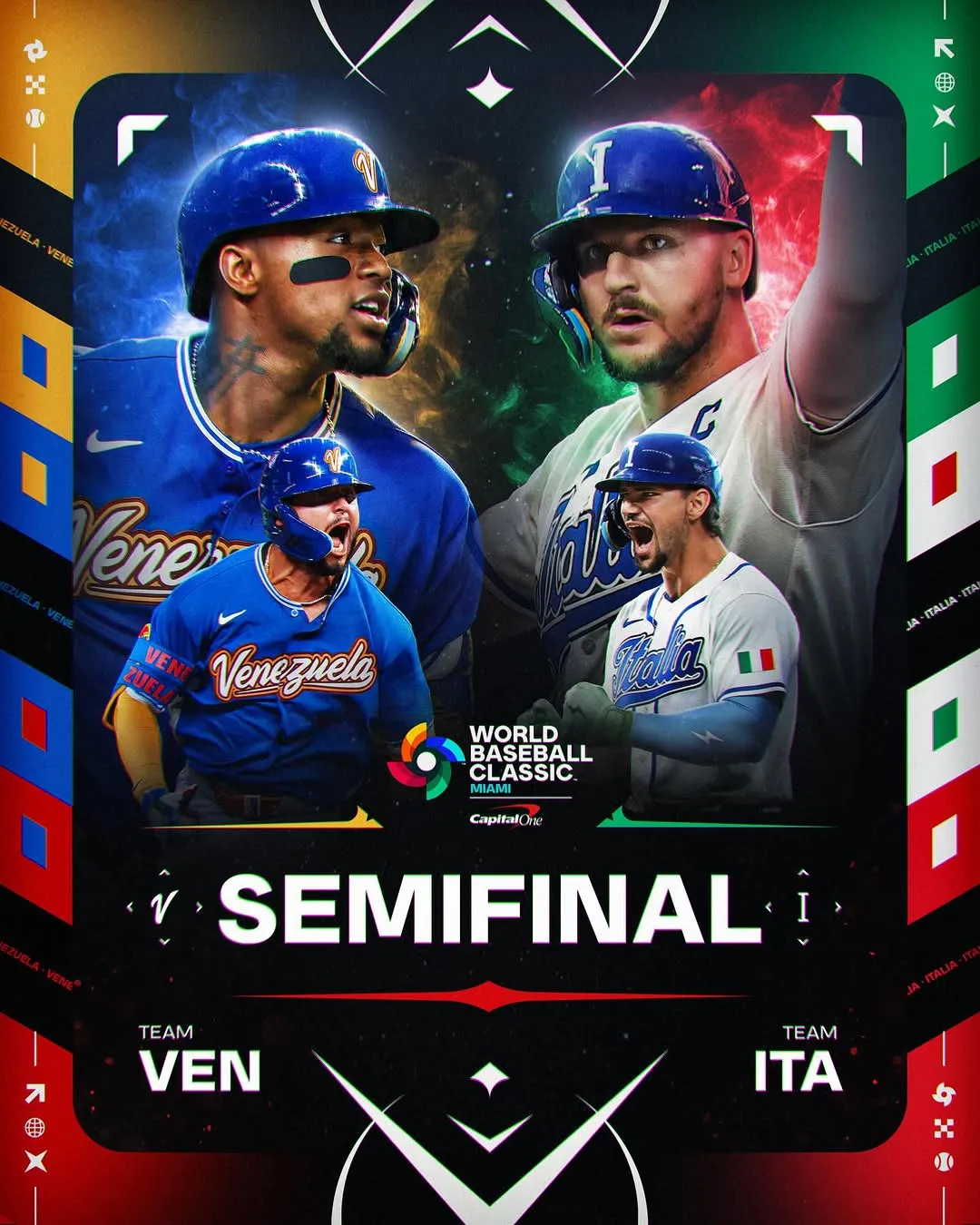 MLB, World Baseball Classic, Italy, Venezuela, game