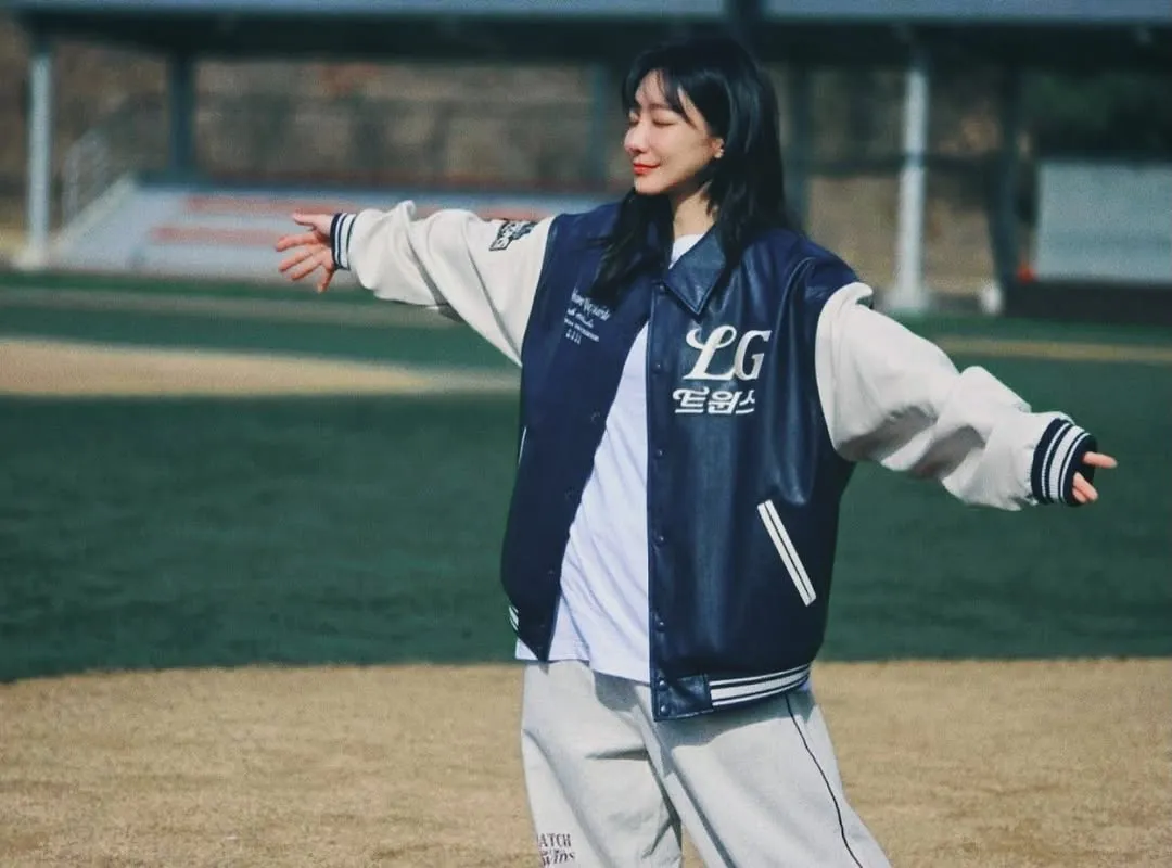 "LG 트윈스의 날" 신소율, 촬영 현장 공개