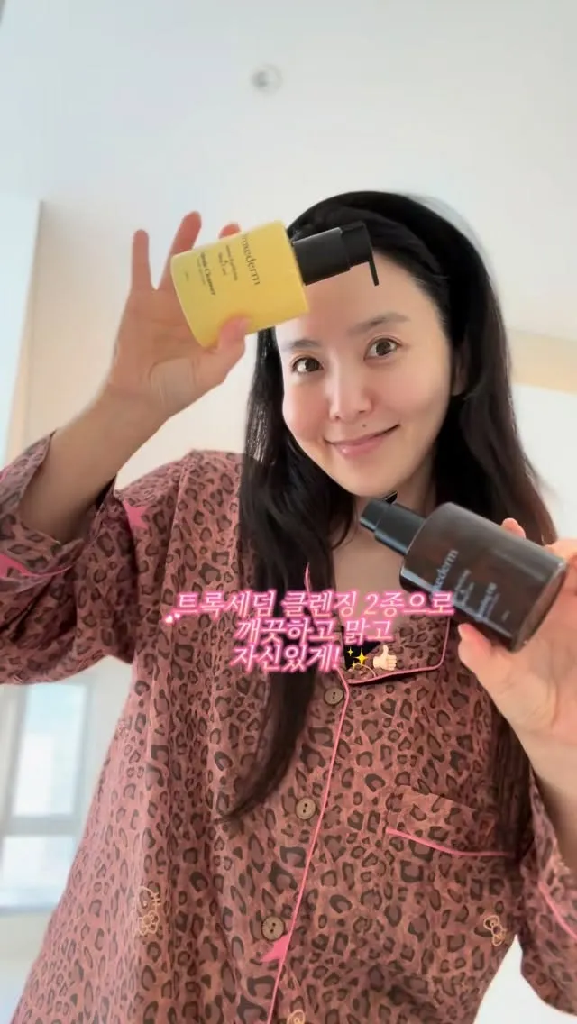 자연미인의 비결? 박지윤, 클렌징 오일 공개