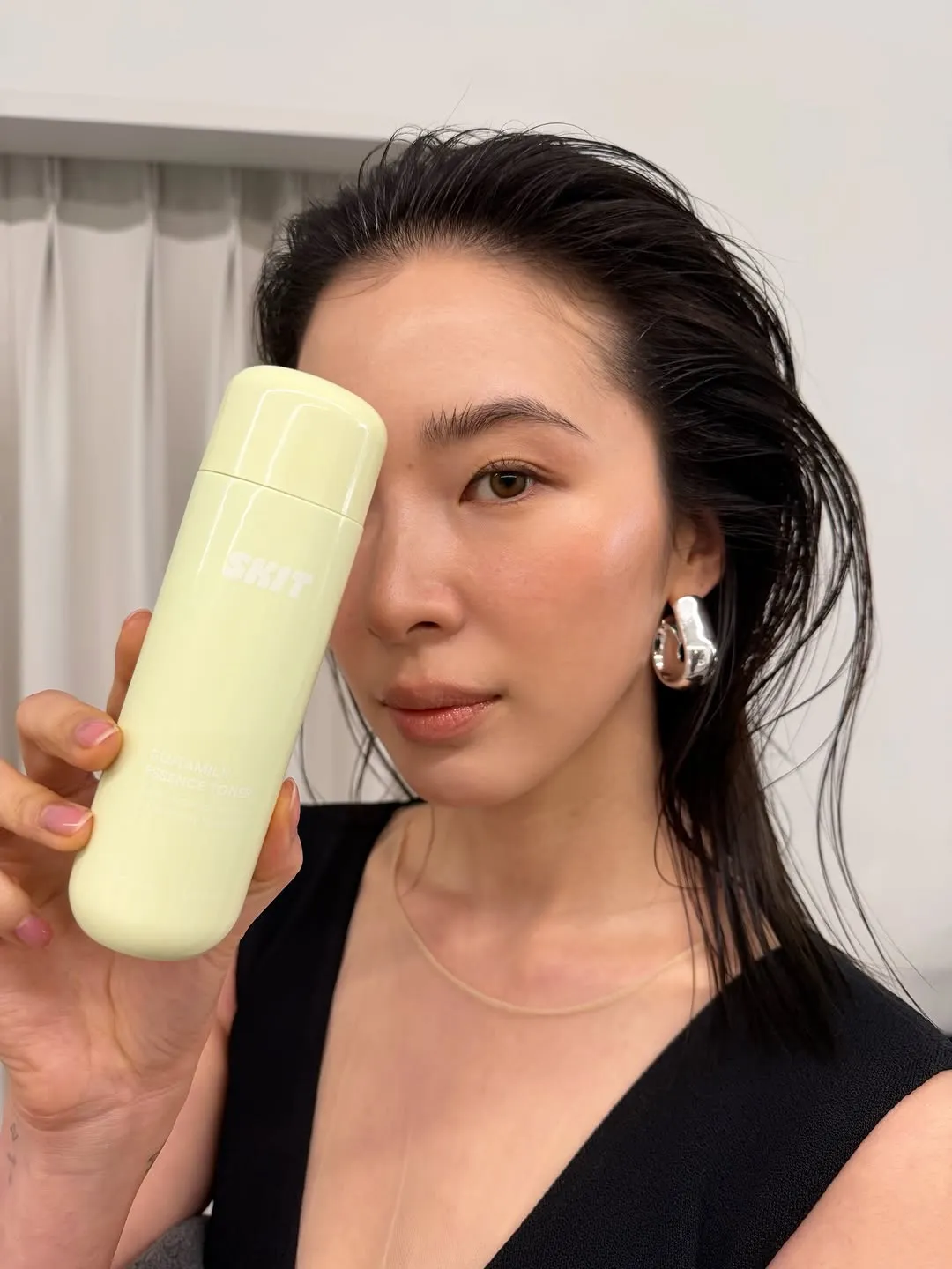 Irene, model, skincare