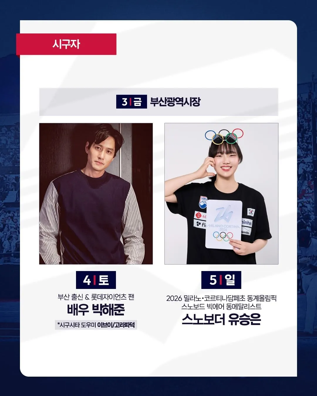 Lotte Giants, time de beisebol, série de abertura em casa