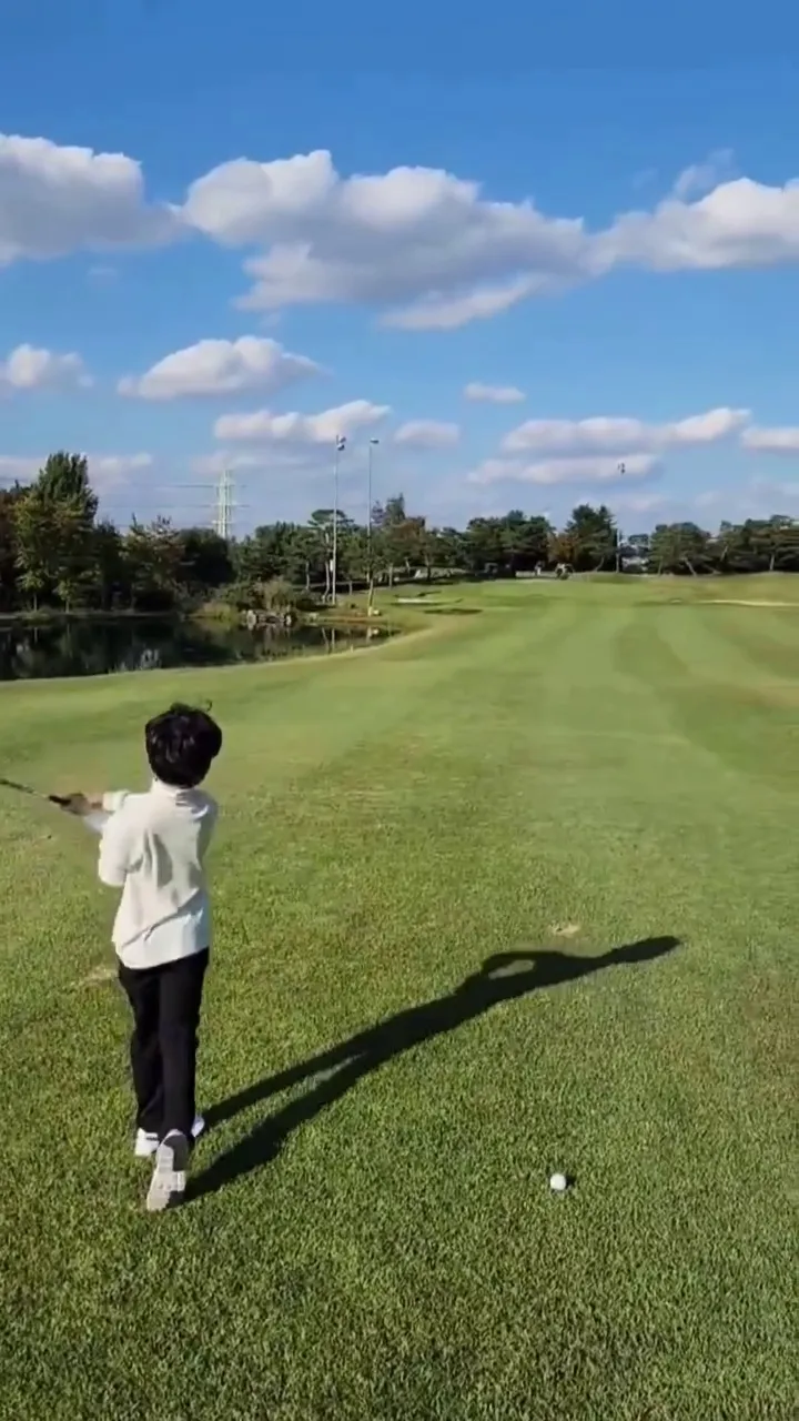 Lee Soo-jin, filho, golfe