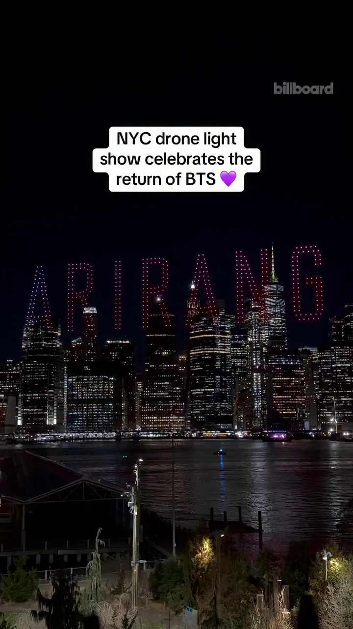 Billboard Korea, BTS, show de drones