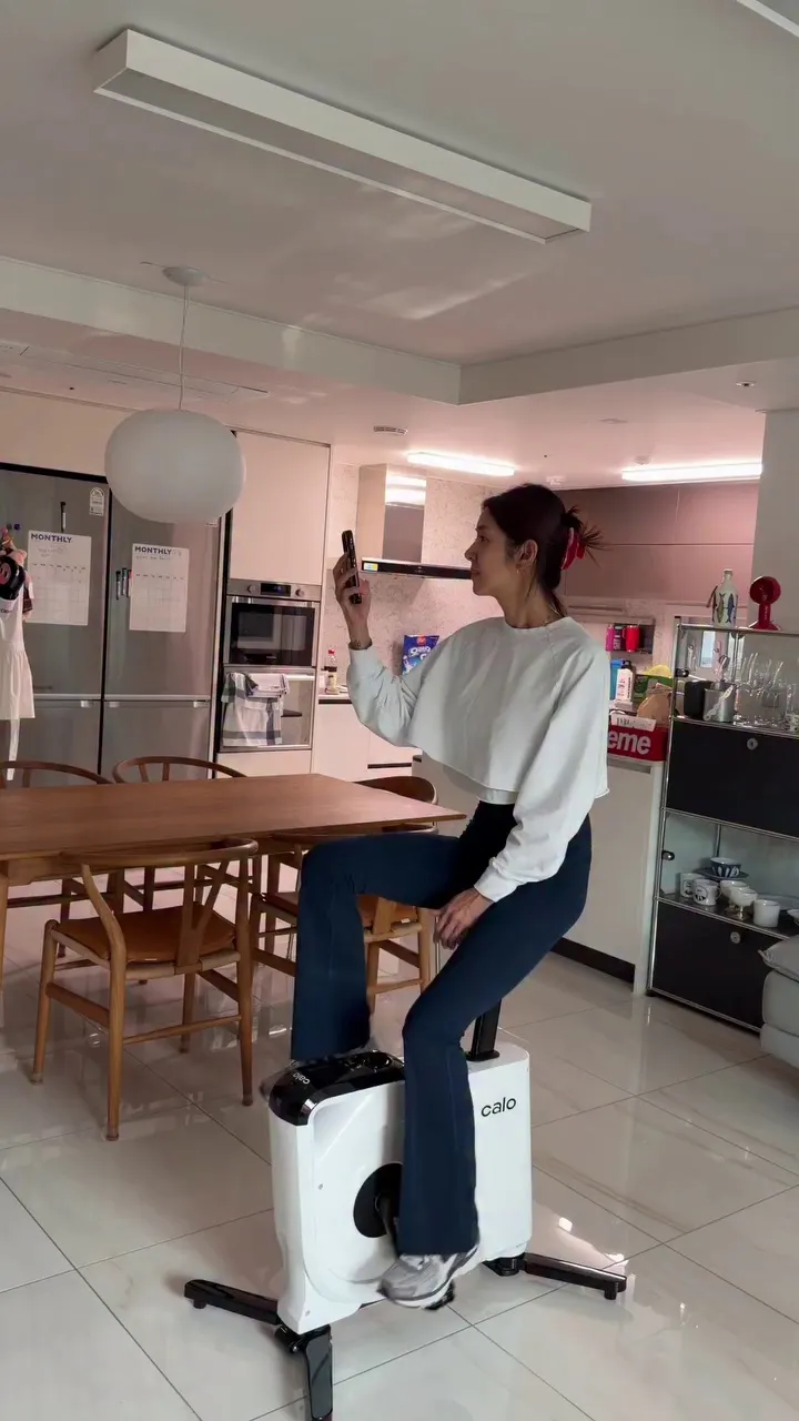 김빈우, 배우, 실내 자전거