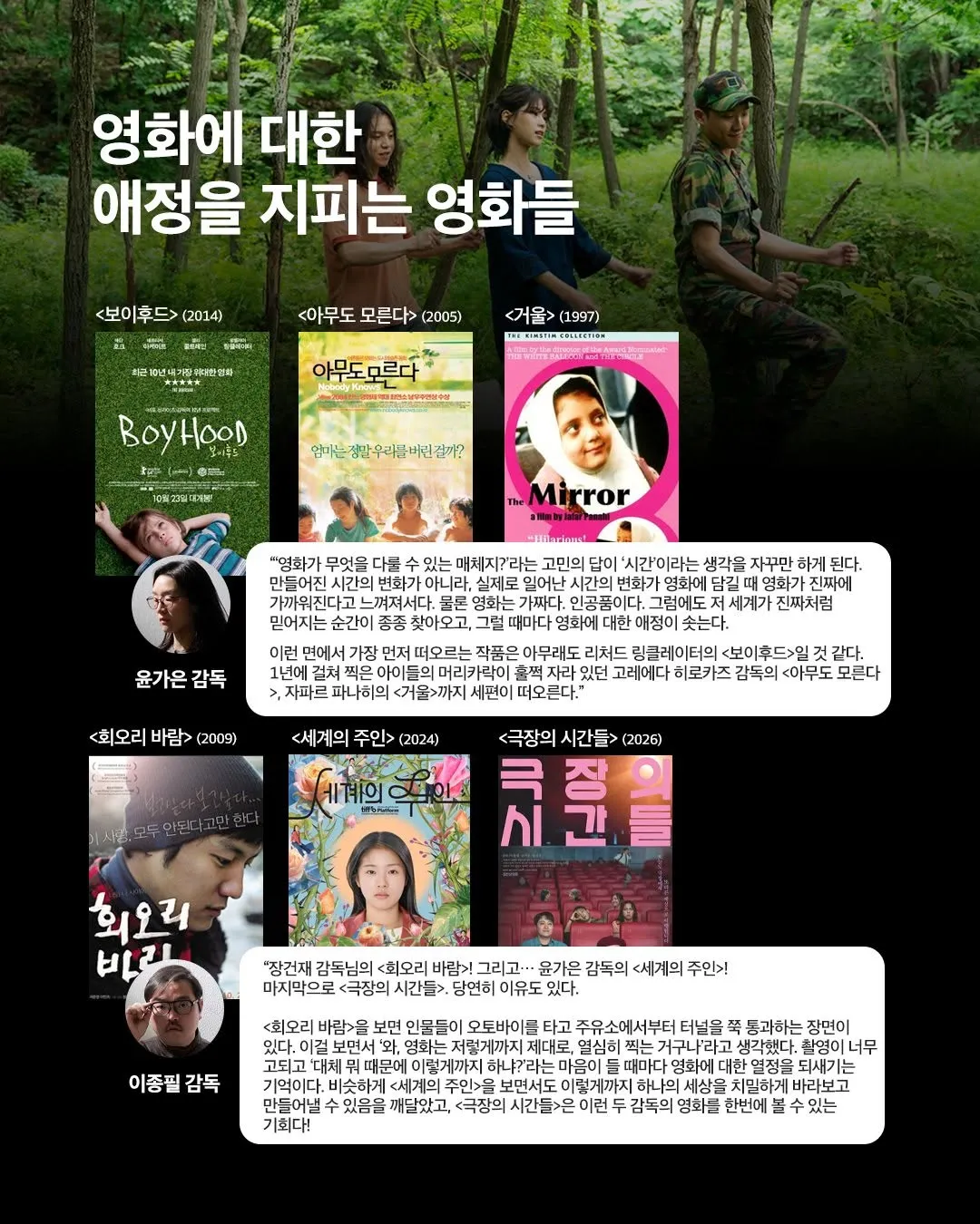 Cine21 yang menyulut kecintaan pada film, menghadirkan kisah para sutradara