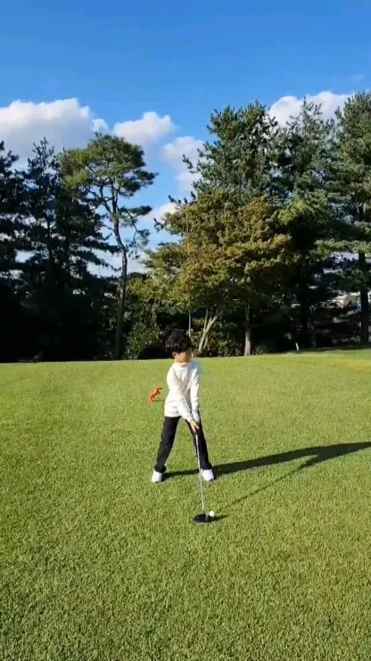 Lee Soo-jin ungkap kemampuan golf putranya, Si-an