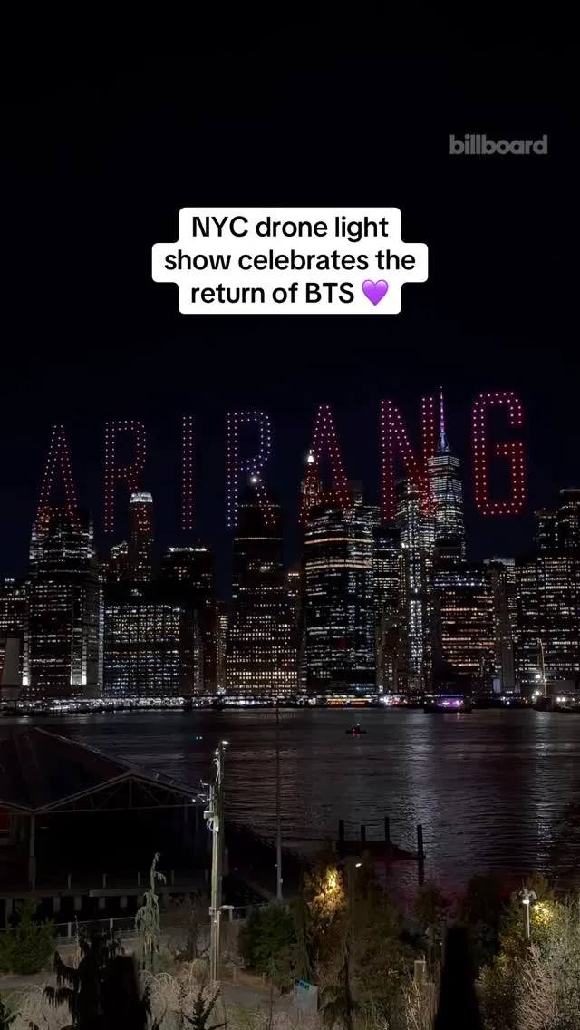 BTS Drone Show Lights Up the New York Sky