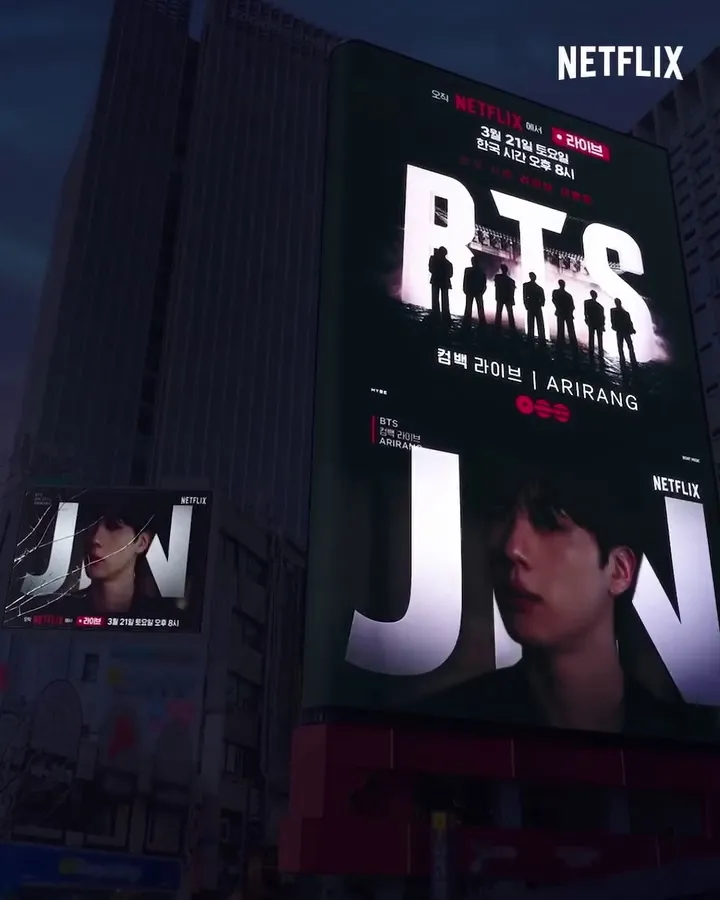 넷플릭스 코리아, 방탄소년단, 컴백 라이브