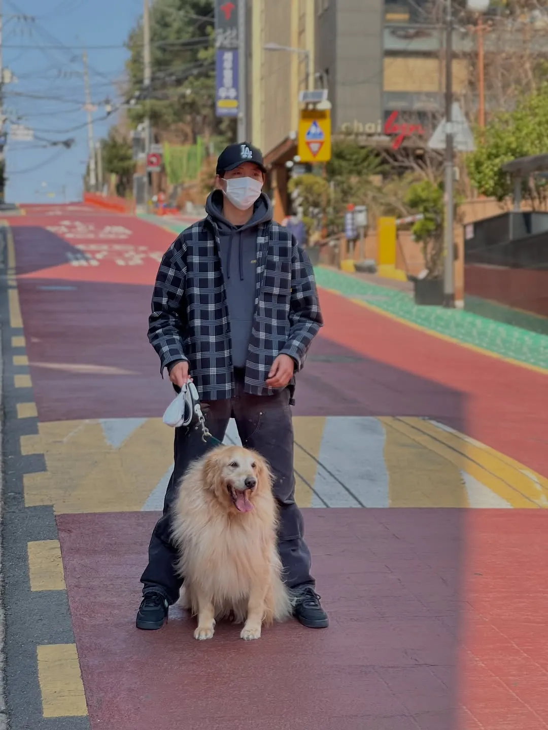 李正信, 演员, 散步