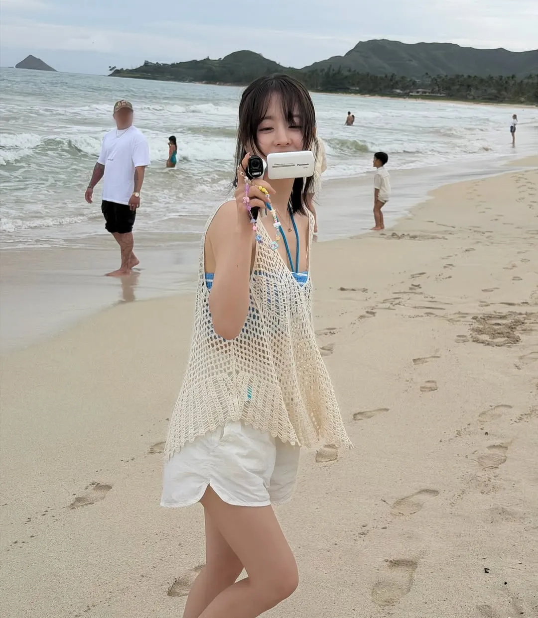 청순한 박보영, 바다에서 여유로운 한때