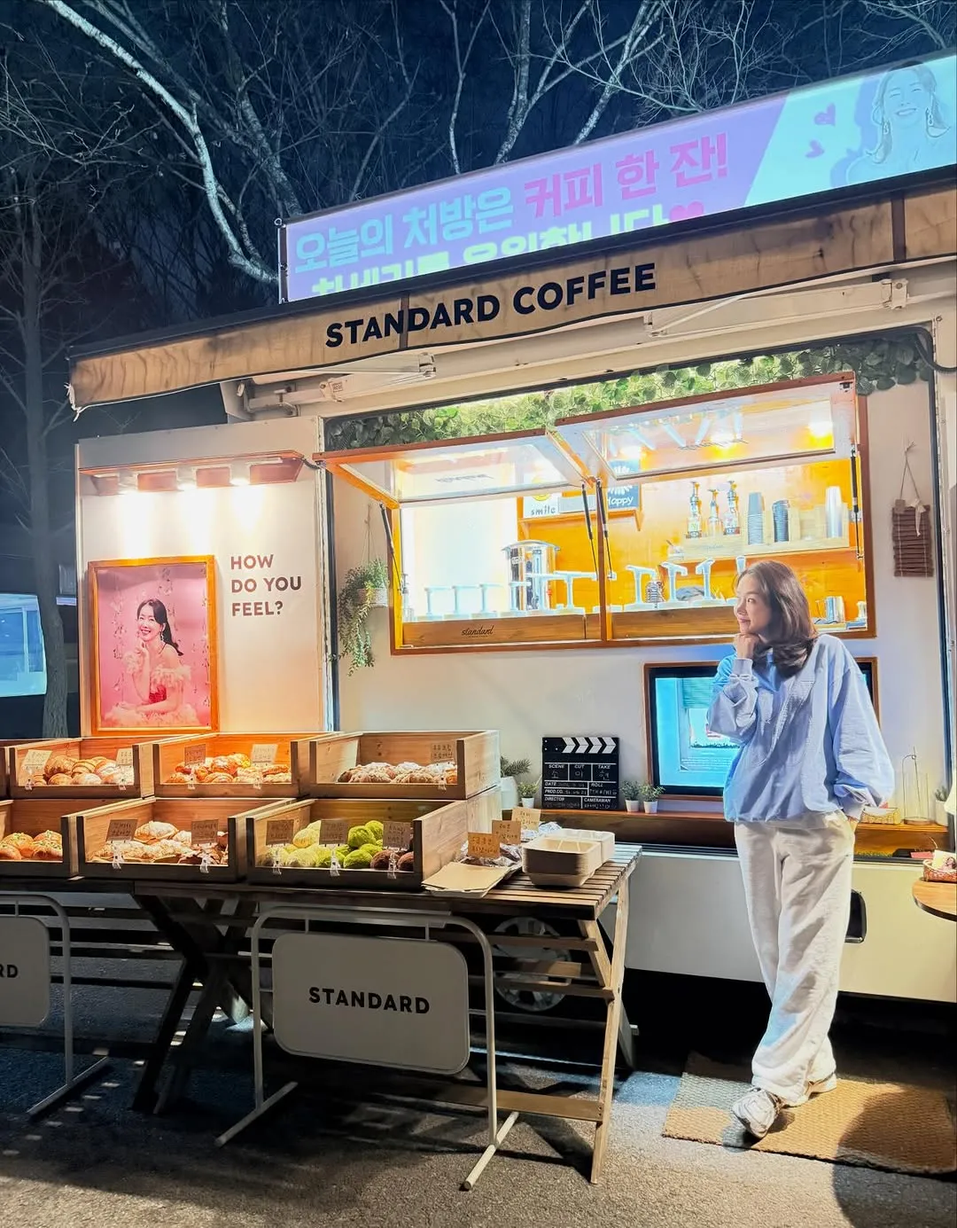 So Yi-hyun sampaikan ucapan terima kasih, menikmati roti dan kopi di lokasi syuting