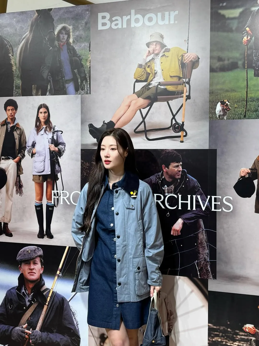 Jung Chaeyeon tampil cerah, bergaya bersama Barbour