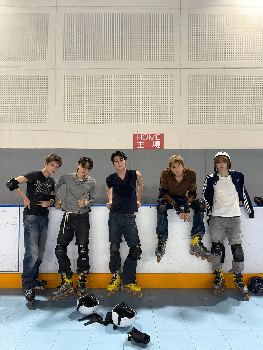 吸睛的科尔蒂斯，挑战轮滑