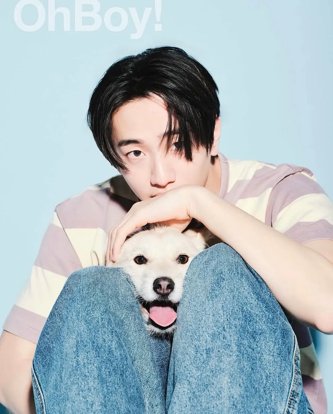 南润寿晒出庆祝国际小狗日的可爱照片