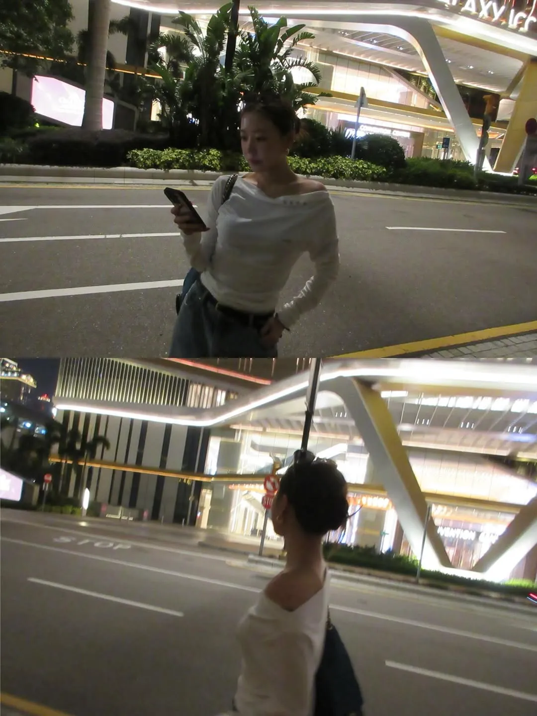 从容的金南珠，澳门街头的身影