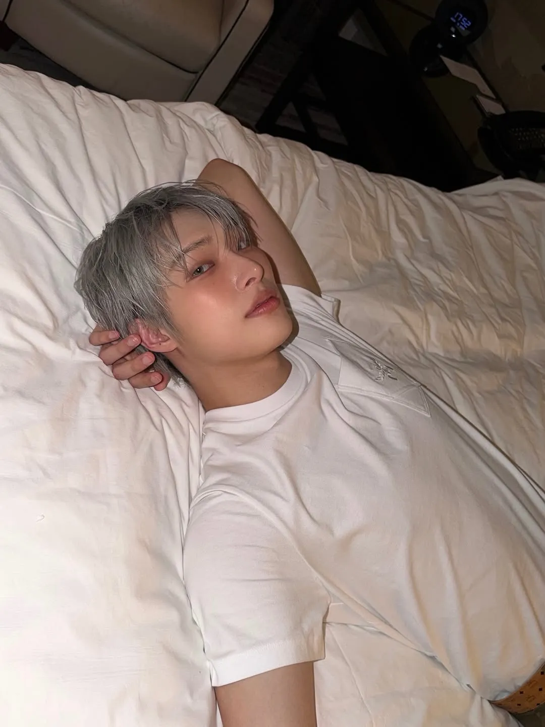 ATEEZ, Mingi, white hair