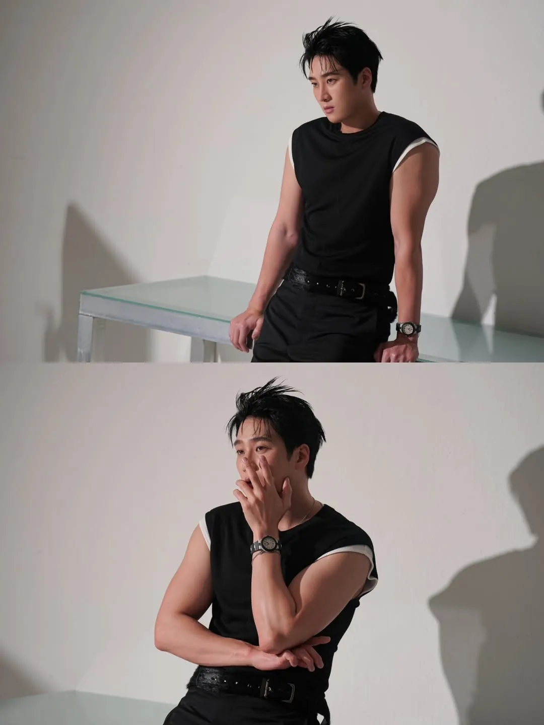 "치명적인 매력" 안보현, 화보 촬영 현장 공개