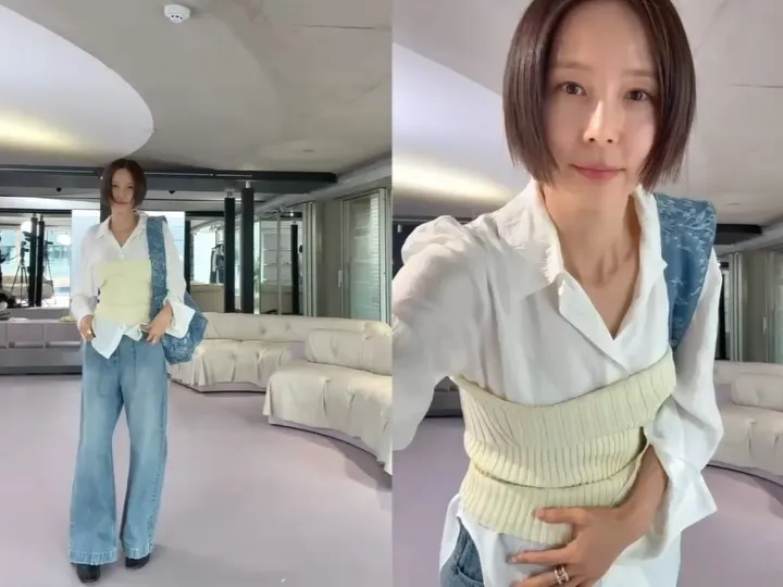 여신 같은 김나영, 봄맞이 패션 공개