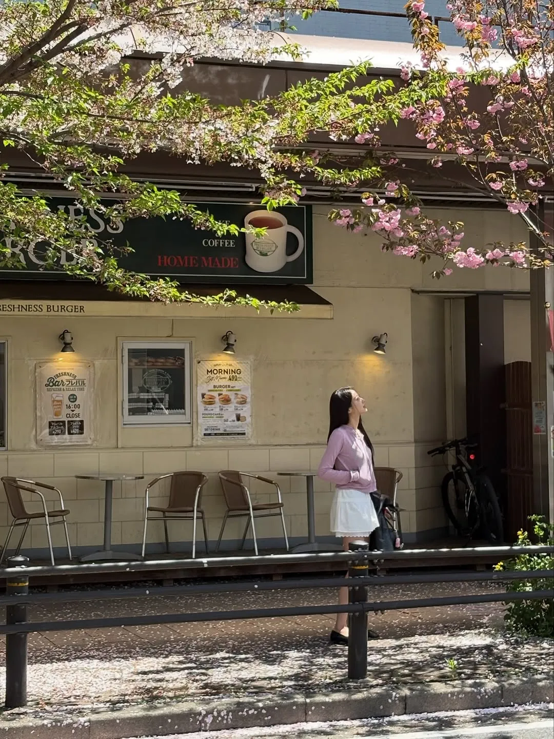 Kyungri, cherry blossom road, drive, friend, outing