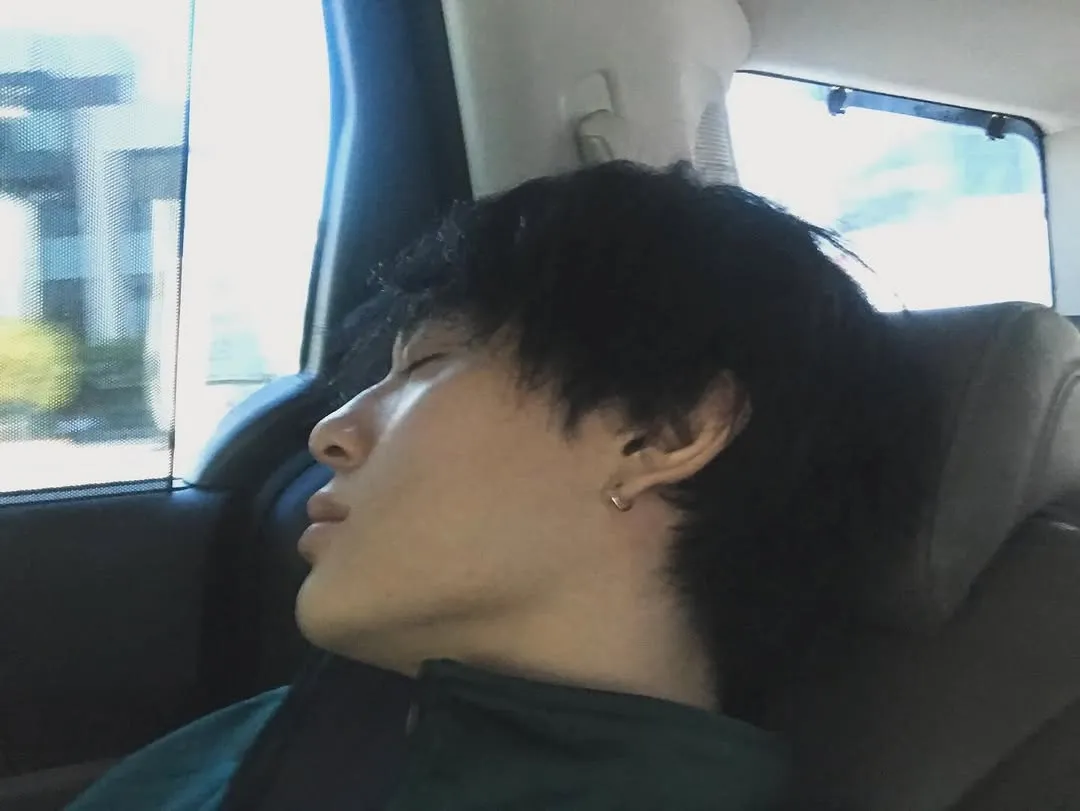 VERIVERY, Kangmin, commute, in the car, tired