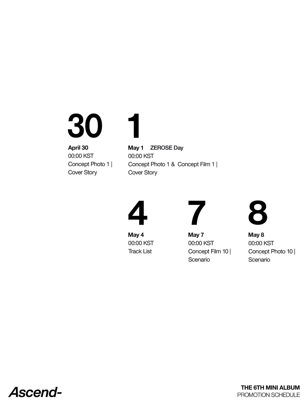 ZEROBASEONE, ZB1, miniálbum, Ascend, promoción