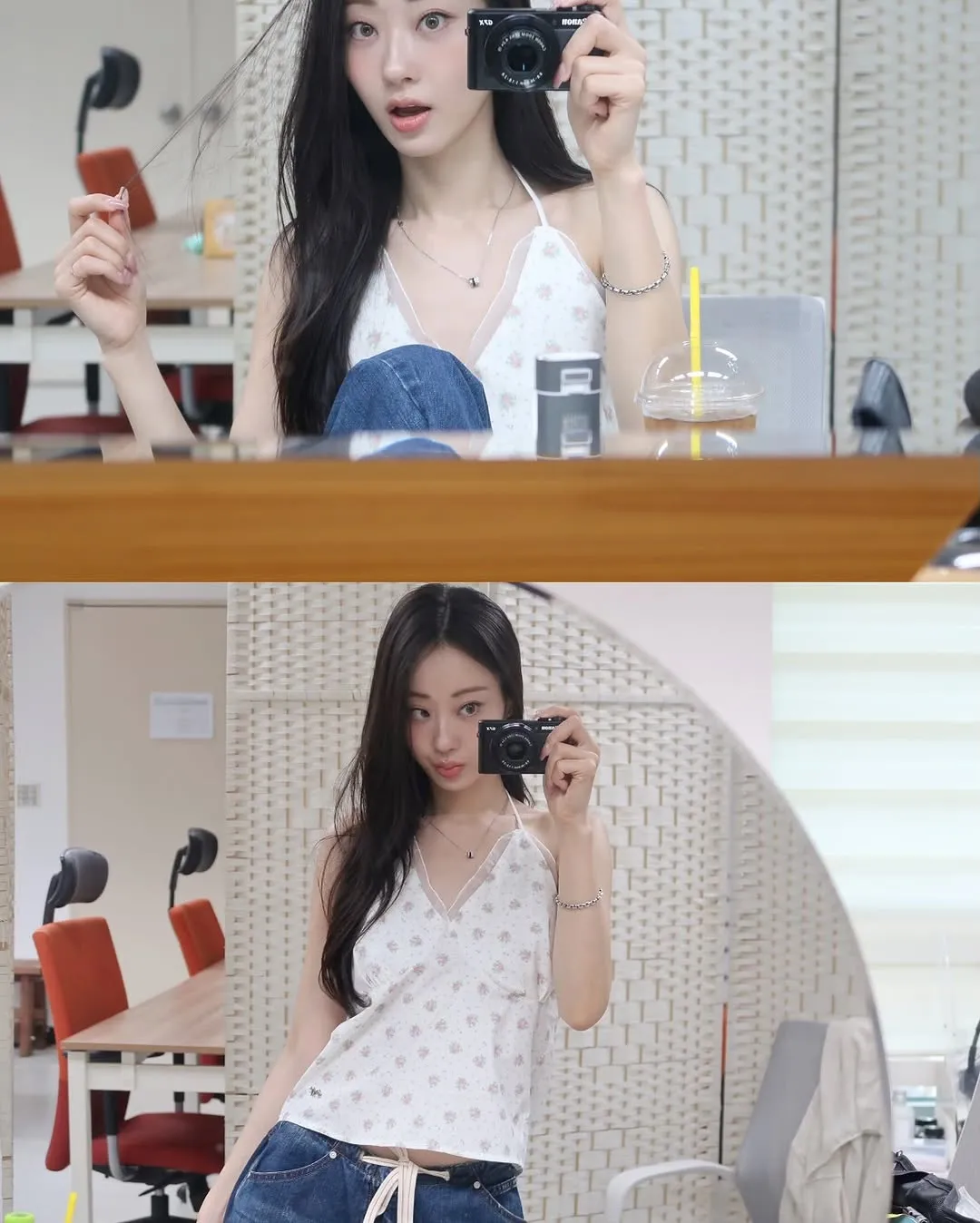 Kyungri, flowers, camera, news, Instagram