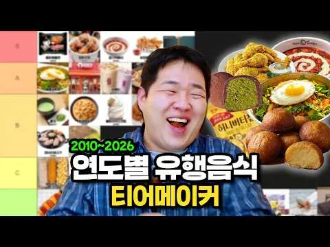 16 năm lịch sử các món ăn thịnh hành tại Hàn Quốc, được kênh '빠더너스 BDNS' điểm lại