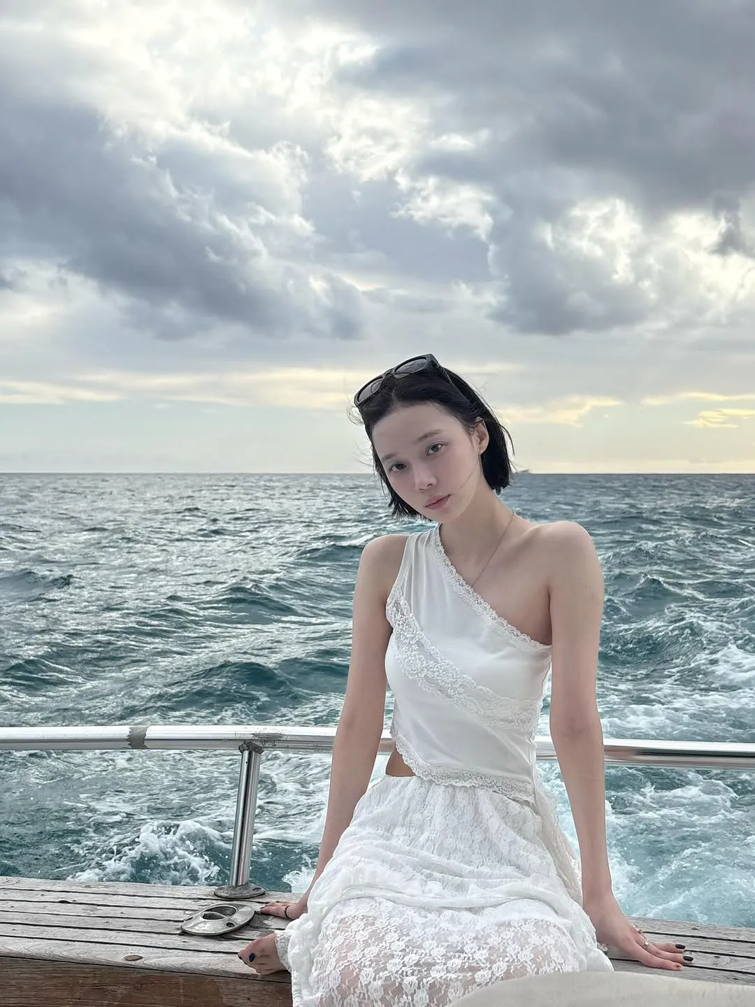 aespa, Winter, Instagram, 氛围感, 大海, 身材, 美貌