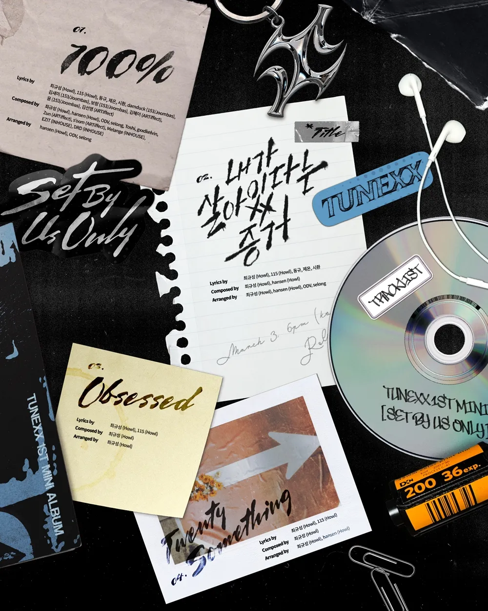 TUNEXX, 出道, 迷你专辑, 作词, 制作, TUNEXX
