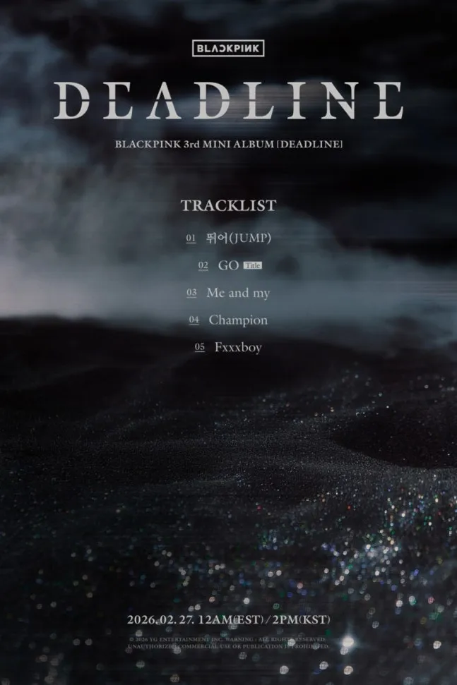 BLACKPINK, 3º mini-álbum, DEADLINE, retorno, lista de faixas, Deadline, faixa-título