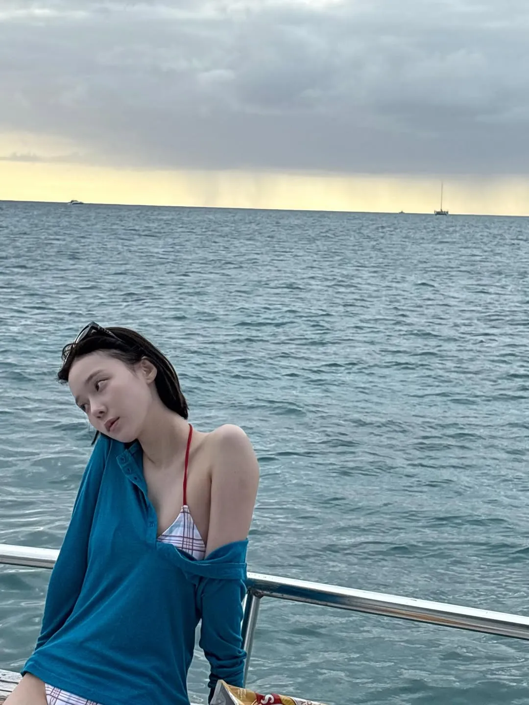 aespa, Winter, Instagram, 氛围感, 大海, 身材, 美貌