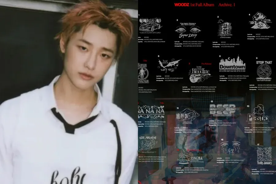 WOODZ、初フルアルバム『Archive. 1』のトラックリストを公開、全17曲を収録