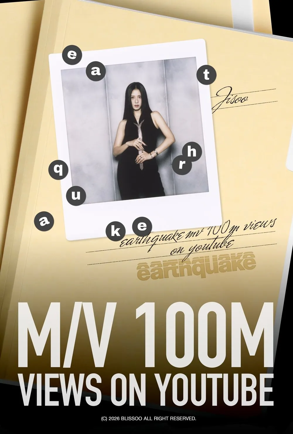 金智秀, BLACKPINK, Earthquake, 音乐视频, Netflix, 月刊男友, Earthquake, YouTube, MV, EYES CLOSED, AMORTAGE