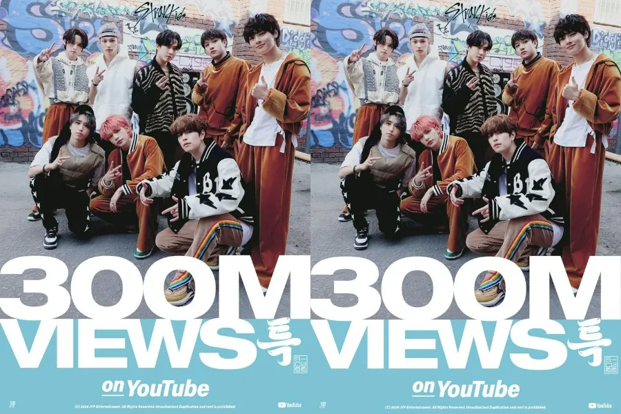Stray Kids，《特》MV在YouTube突破3亿次观看，累计第6支