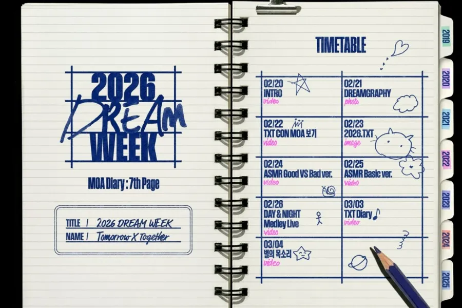 ‘Kỷ niệm 7 năm ra mắt’ TOMORROW X TOGETHER khởi động ‘2026 Dream Week’