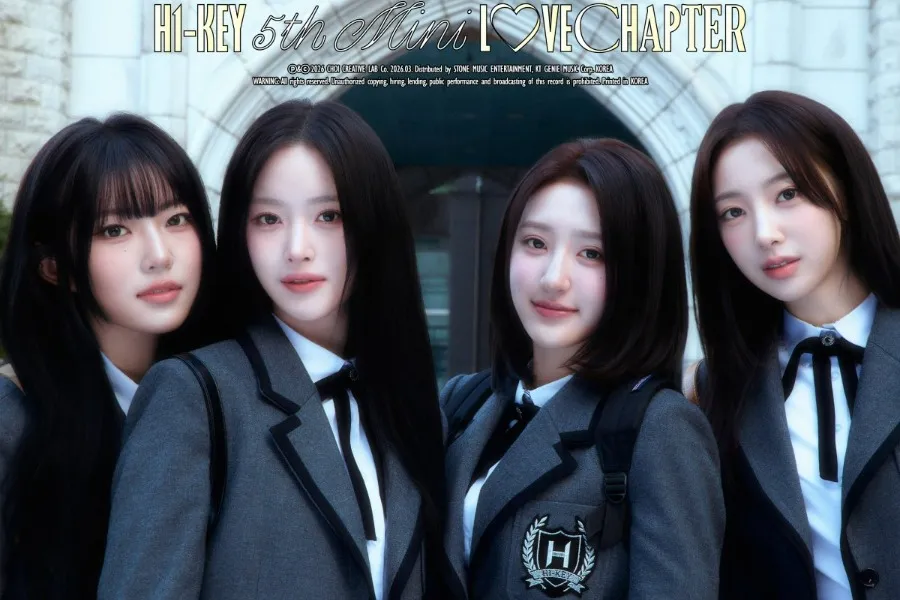 H1-KEY faz transformação perfeita em “primeiro amor” para abrir LOVECHAPTER com conceito escolar