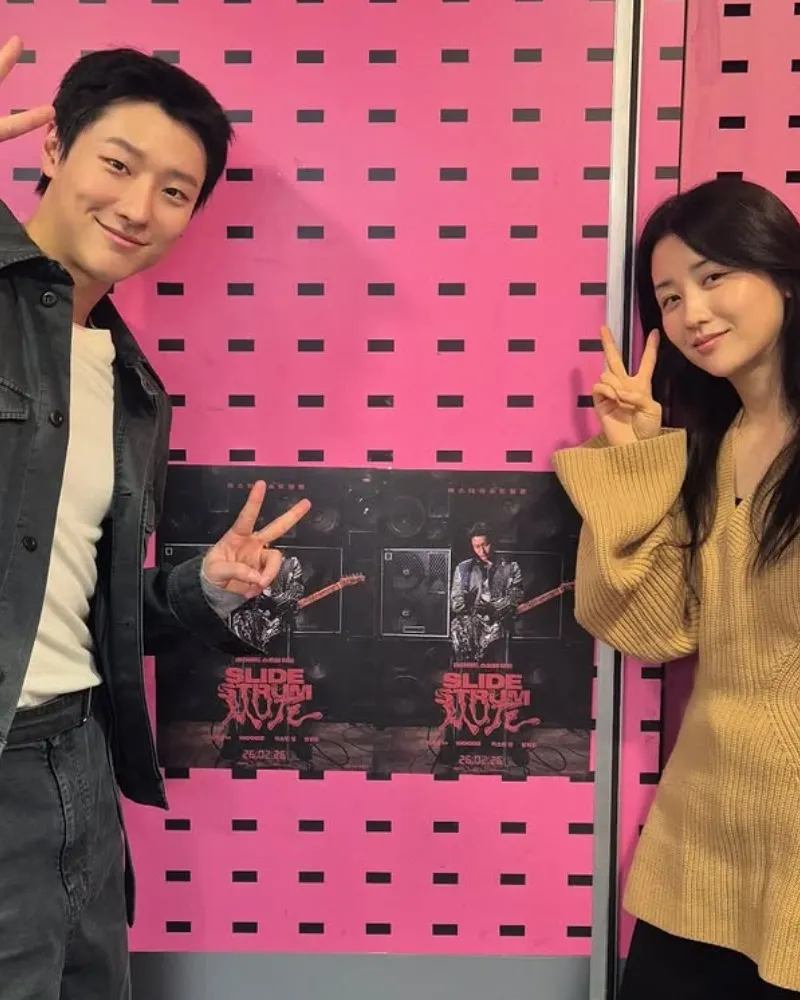 WOODZ Shares Radio Booth Photo With Park Ha-sun Ahead Of Acting Debut