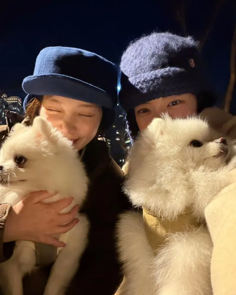 「這組合我舉雙手贊成」…LE SSERAFIM 金采源與 ITZY Lia 的「愛犬會面」