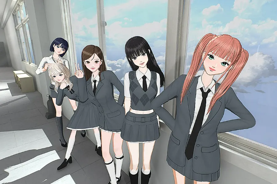 Virtual Group OWIS Drops First Concept Photos — Bold School-look Goes Viral