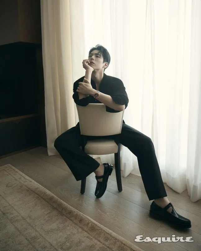 Park Bo-gum, Omega, ensaio, luxo, relógios, Esquire, revista