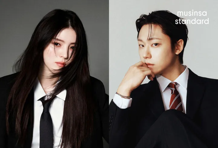 [화보] '시크 절정' 한소희·이도현, '블랙 수트'로 아우라 완성