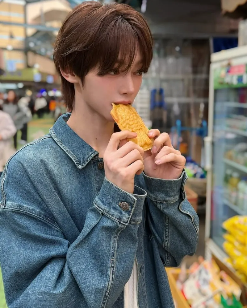 ídolo do K-pop, bungeoppang, TWS, cabeça pequena, Hanjin