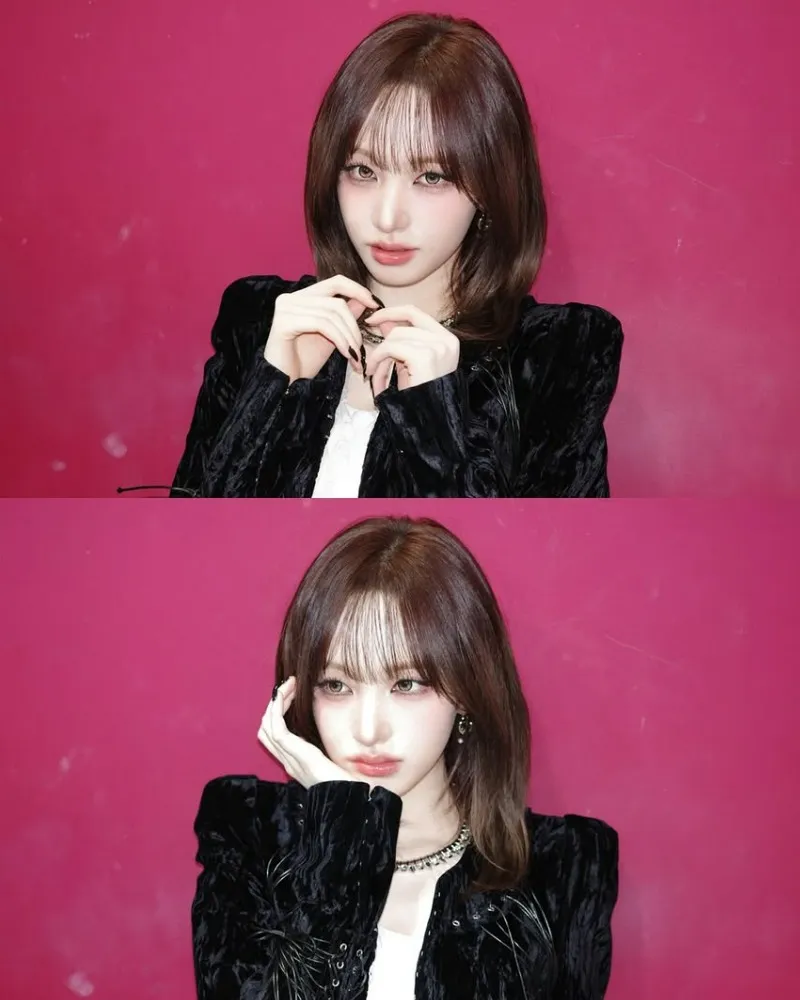 아이브 리즈, '중단발' 변신…화려한 '고양이 상'의 정석